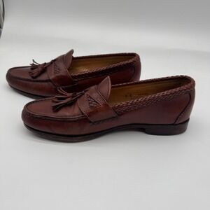 Allen Edmonds Maxfield Tassel Loafers Woven Leather Dress Shoes Slip On Size
 9D